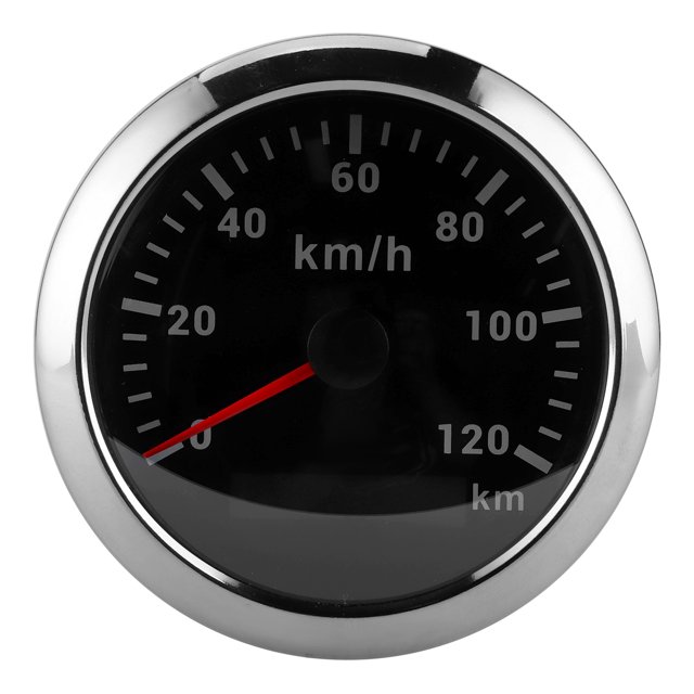 Velocímetro GPS Odómetro Alta Precisión 120 KM/H Medidor De Velocidad Con Kilometraje Total ABS 316 Acero Inoxidable Espejo Vidrio Templado Para Barco Yate Motocicleta 85 Mm