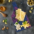 thumbnail image 5 of Spires Cutting Board, Spiral Background with Pixel Dotted Flat Design Odd Gradient Style Print, Decorative Tempered Glass Cutting and Serving Board, Wine Bottle Shape, Pink Blue, by Ambesonne, 5 of 5