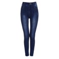 thumbnail image 4 of Womens Denim Print Leggings High Waist Fake Jeans Butt Lifting  Trouser Skinny Pants Look Print Jeggings, 4 of 8