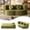 Green, variant on CKEASEAN 76" Convertible Folding Sofa Bed, Queen Sleeper Sofa with Pillow, Modern Teddy Fabric Floor & Futon Loveseat Couch, Foam Folding Mattress Sleeper for Living Room