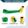 thumbnail image 3 of Palanca de cambio de motocicleta plegable para Honda CRF150F 2003-2017, aleación de aluminio, palanca de cambio verde con cabeza dorada, 3 of 6