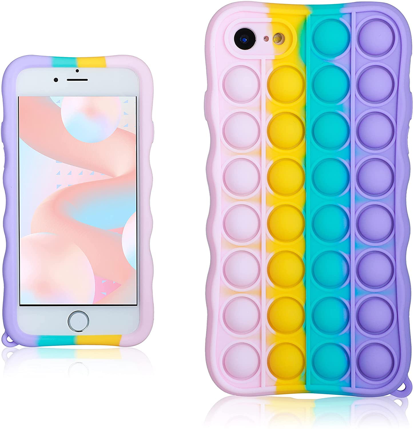JUSTICE Girls iPhone 6/6s Case Smart Phone Hamburger Silicone NEW 