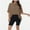 Khaki, variant on Women's Plus Size T Shirts Oversized Tees Summer Half Sleeve Crew Neck Tunic Tops