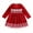 Red, variant on IBTOM CASTLE Toddler Baby Girls Christmas Dress Lace Velvet Long Sleeve Ruffle Princess Wedding Birthday Party Dress Fall Winter Clothes 12-18 Months Wine Red