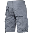 thumbnail image 5 of SDNall Mens Cargo Shorts Work Shorts Mid-Waist Multi-Pocket Casual Sports Shorts (Gray,Sizes:S-2XL), 5 of 9
