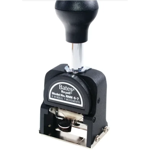Bates Royall Automatic Numbering Machine Rnm6-7
