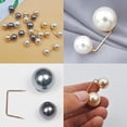 thumbnail image 4 of 12 piezas doble perla de imitación broche collar clip bufanda clip doble cabeza perla cardigan broche cuello broche suéter ropa suéter chal clip sombrero bolsa decoración de perlas artificiales, 4 of 7