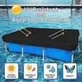 thumbnail image 3 of 400 X 211 Rectangular Frame Above Ground Swimming Pool Cover Cover Heavy Duty Protector Cover with Strong Tear Resistant Fade Resistant, 3 of 5