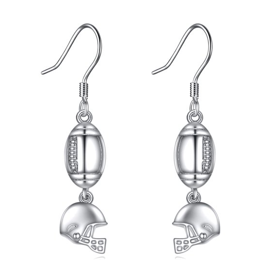 Baseball Earrings Sterling Silver Football Earrings Sports Jewelry Gifts for Women Baseball Players and Football Players