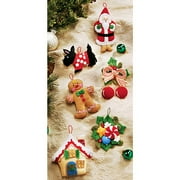Mary Engelbreit Wreath Ornaments Felt Applique Kit, Set of 6
