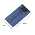 thumbnail image 6 of Waist Extension Buckle Button Adjustable Denim Extended Reusable Waist Adjustment Colorfast Lengthen Waist Pants Waist Extension Buckle Jeans Accessories, 6 of 8