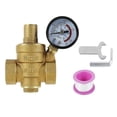 thumbnail image 1 of 3/4inch DN20 Brass Water Pressure Regulator Valve Water Pressure Reducer Regulator Adjustable Relief Valve Gauge, 1 of 5