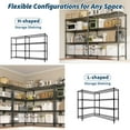 thumbnail image 4 of Heavy Duty Metal Wire Shelving Unit – Commercial Food Service Storage Rack – Adjustable 4-Tier & 5-Tier Organization – 1060 lbs Capacity – For Kitchen, Pantry, Garage, Warehouse, 4 of 8