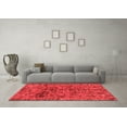 thumbnail image 3 of Ahgly Company Indoor Rectangle Abstract Red Modern Area Rugs, 7' x 9', 3 of 4