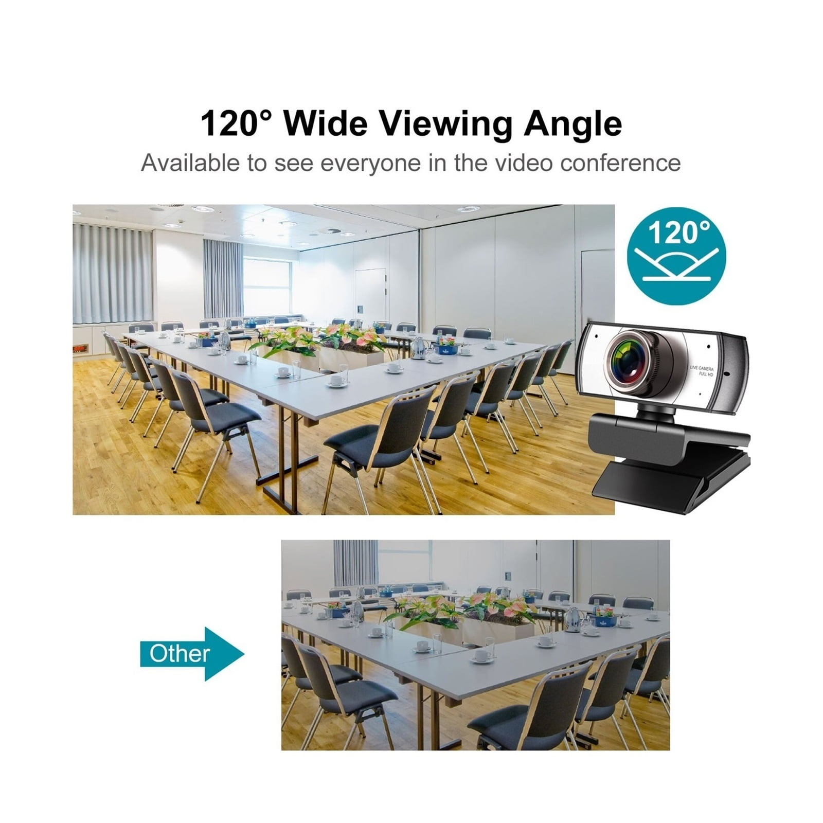 Webcam Hd 1080P MF 30fps Usb Streaming Webcam With Microphone For Computer Meeting Web Camera For Conferencing, Live Streaming, Recording ,HD Video