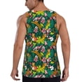 thumbnail image 3 of Xecao Cute Tribal Leopards Men's Tank Top Workout Quick Dry Sleeveless Gym Jogging Muscle Shirts Summer Swim Beach Tops, 3 of 9