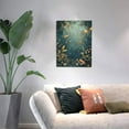 thumbnail image 3 of CozyNet Dreamy Nature Scene With Glowing Fireflies, Wild Blooms & Leafy Forest Canopy Wall Art Prints With Frame Canvas Perfect for Living Room & Bedroom, Ready to Hang, Wall Decor 12"x16"in, 3 of 4