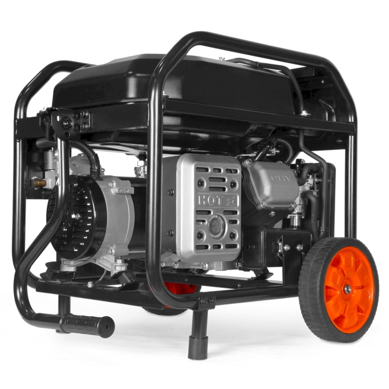 WEN 5,600-Watt Dual Fuel Portable Generator with Wheel Kit