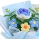 thumbnail image 5 of Ramo de flores de crochet ya hecho decoración decorativa ramo tejido a mano para Azul, 5 of 9