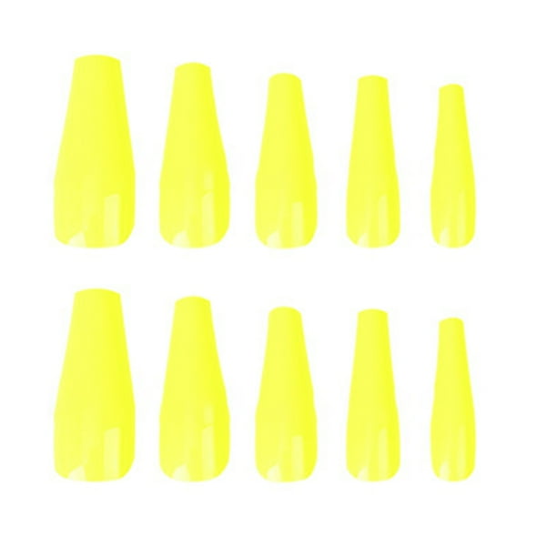 FloreceBien 100 piezas mate extralargas bailarina prensa en uñas ataúd uñas postizas color sólido cubierta completa uñas postizas mate ataúd uñas postizas con caja para mujeres niñas decoraciones de