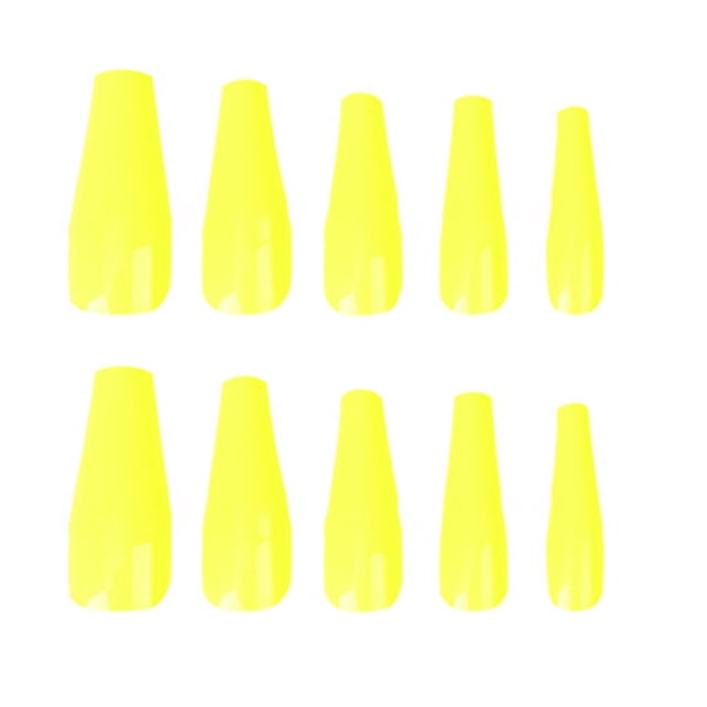FloreceBien 100 piezas mate extralargas bailarina prensa en uñas ataúd uñas postizas color sólido cubierta completa uñas postizas mate ataúd uñas postizas con caja para mujeres niñas decoraciones de