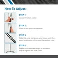 thumbnail image 4 of BodyMed Aluminum Adjustable Quad Cane – Walking Crutch for Adults & Seniors – Heavy Duty, Fully Adjustable Cane for Leg Injuries with Large Base and Comfortable Handle, 4 of 7