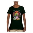 thumbnail image 2 of Wild Bobby Dean Russo Golden Retriever Is Love Dog Is Love Dog Lover Women Graphic Tee, Forest Green, Small, 2 of 5