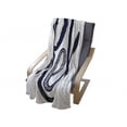 thumbnail image 4 of Saying Soft Flannel Fleece Throw Blanket, Inspirational Lettering Hand-drawn Detailed and Calligraphic Font, Cozy Plush for Indoor and Outdoor Use, 50" x 60", Indigo and White, by Ambesonne, 4 of 6