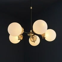 Modern Brass 3 Globe Balance Chandelier Light Fixture Ceiling Lamp