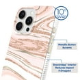 thumbnail image 3 of onn. Phone Case for iPhone 16 Pro Max - Pink Gold Marble, 3 of 6