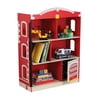 KidKraft Wooden Firehouse Bookcase, Children's Furniture, Red