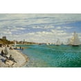thumbnail image 3 of Monet, Claude 24x17 Black Modern Framed Museum Art Print Titled - Regatta at Sainte- Adresse, 3 of 5