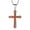 Silver, variant on Jewmon Mahogany Ebony Inlay Stainless Steel Cross Pendant Necklace for Mens Necklace with Snake Chain 24in Father Day Jewelry Gifts for Dad
