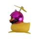 thumbnail image 3 of Pato Decorativo Amarillo Con Casco Cromado Rosa, 3 of 4