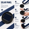 thumbnail image 2 of NAPWANT 9ft Outdoor Patio Umbrella with Solar LED Lights, Tilt and Crank Handle, for Deck, Yard, Pool and Garden,Blue White Striped, 2 of 8