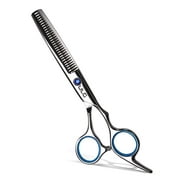 ULG Hair Thinning Scissors  Cutting Teeth Shears Professional Barber  Japanese Stainless Steel with Detachable Finger Ring 6.5 inch
