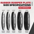 thumbnail image 6 of Lifeline Fitness Olympic 45 lb. Rubber Bumper Weight Plate - Single 2" Barbell Plate for Home Gym Equipment, Fitness equipment for use with weight bench, 6 of 9