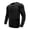 Black, variant on Mens Long Sleeve UPF 50+ Sun Protection T-Shirt Quick Dry Slim Fit Lightweight Outdoor Running Gym Casual Athletic Top
