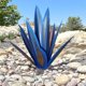 thumbnail image 2 of 11 Metal Art Tequila Escultura rústica Garden Yard Sculpture Home Decor 9 Leaves// kaili Sencillez, 2 of 4