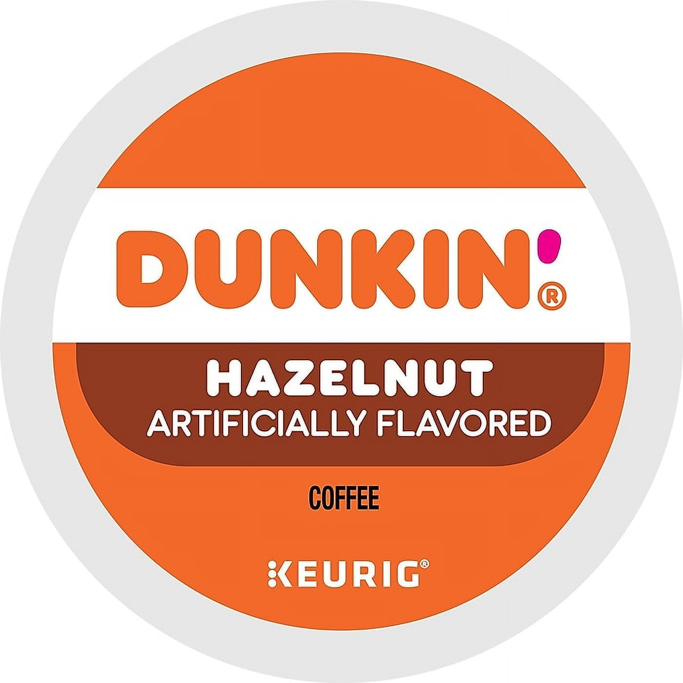 Dunkin' Hazelnut Coffee, Medium Roast, 0.37 oz. Keurig K-Cup Pods, 22 ct Pack of 3
