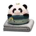 thumbnail image 3 of Almohada de peluche de panda para la cintura, cojín de oficina con manta, bonita y suave decoración, para niños, niñas, regalo de cumpleaños, 3 of 9
