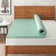 thumbnail image 4 of NapQueen 4'' Ventilated Green Tea Memory Foam Mattress Topper, CertiPUR-US Certified, Twin, 4 of 10