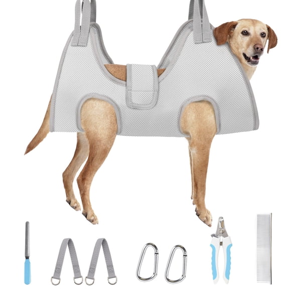 Hamaca para Aseo de Perros Súper para Perros Grandes (Gris XL)
