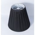 thumbnail image 3 of Urbanest Hardback Faux Silk Mushroon Pleated Lamp Shade – 5" Top x 9" Bottom x 8.5" Slant Height – Black Lamp Shade – Classic Hardback Lampshade for Table Lamp, Wall Lamp & Accent Lighting - 2 Pieces, 3 of 3