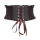 thumbnail image 2 of Cinturón Waspie atado, cintura elástica ancha, accesorios, envoltura de tela debajo del busto, elástico Marron oscuro, 2 of 4