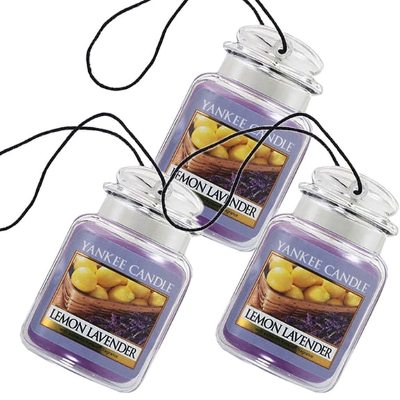 Yankee Candle Jar Ultimate Odor Neutralizing Air Freshener, Lemon Lavender-3Pack