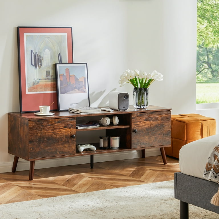 EDX Mid-Century Modern TV Stand with Adjustable Shelf, 60-Inch photo 5