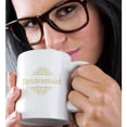 thumbnail image 2 of 3drose, Bridesmaid of the Wedding in Gold - Part of Matching Marriage Party Ceremony Set - Classy Swirls, 15oz Mug, 2 of 6