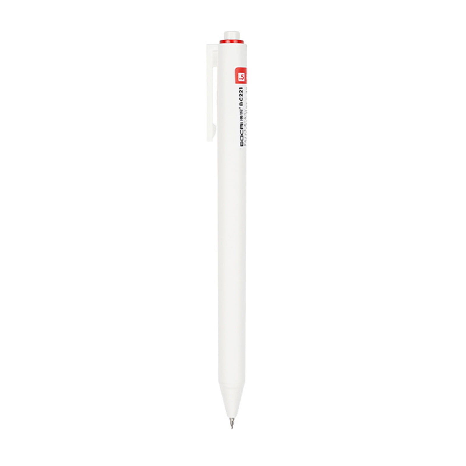 EDHITNR Stylo à Bille Noir en Liquidation, Stylo à Bille 0,5mm pour Note, Capacité de 1,2ml, Stylo Rétractable pour Journal Fournitures de Bureau et d'École, 6 Unités Offres du Vendredi Noir