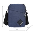 thumbnail image 4 of Hombres Retro Oxford Spinning Bandolera Deportes al aire libre Bolso pequeño (Azul), 4 of 6